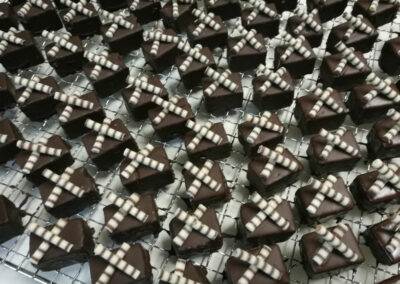 hausgemachte Baumkuchenpraline